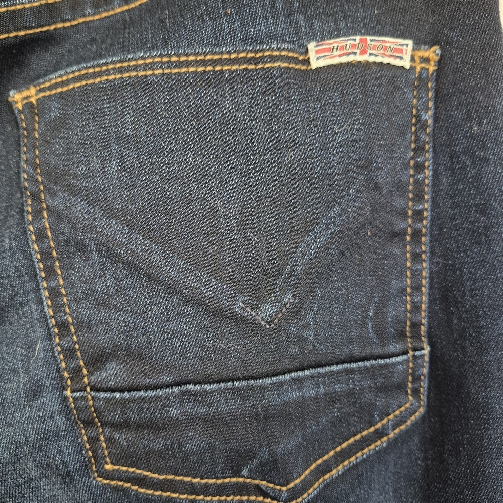 Hudson Flare Stretch Denim Dark Wash Jeans Size 30 - Picture 6 of 9